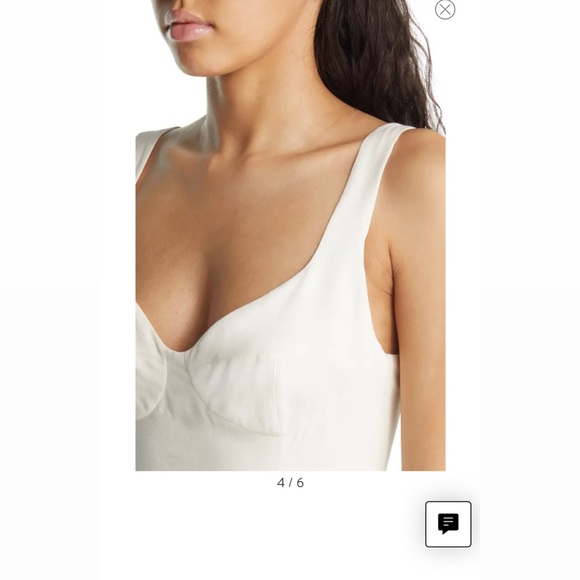 Reformation Lecce Dress/Gown Ivory - Picture 5 of 6